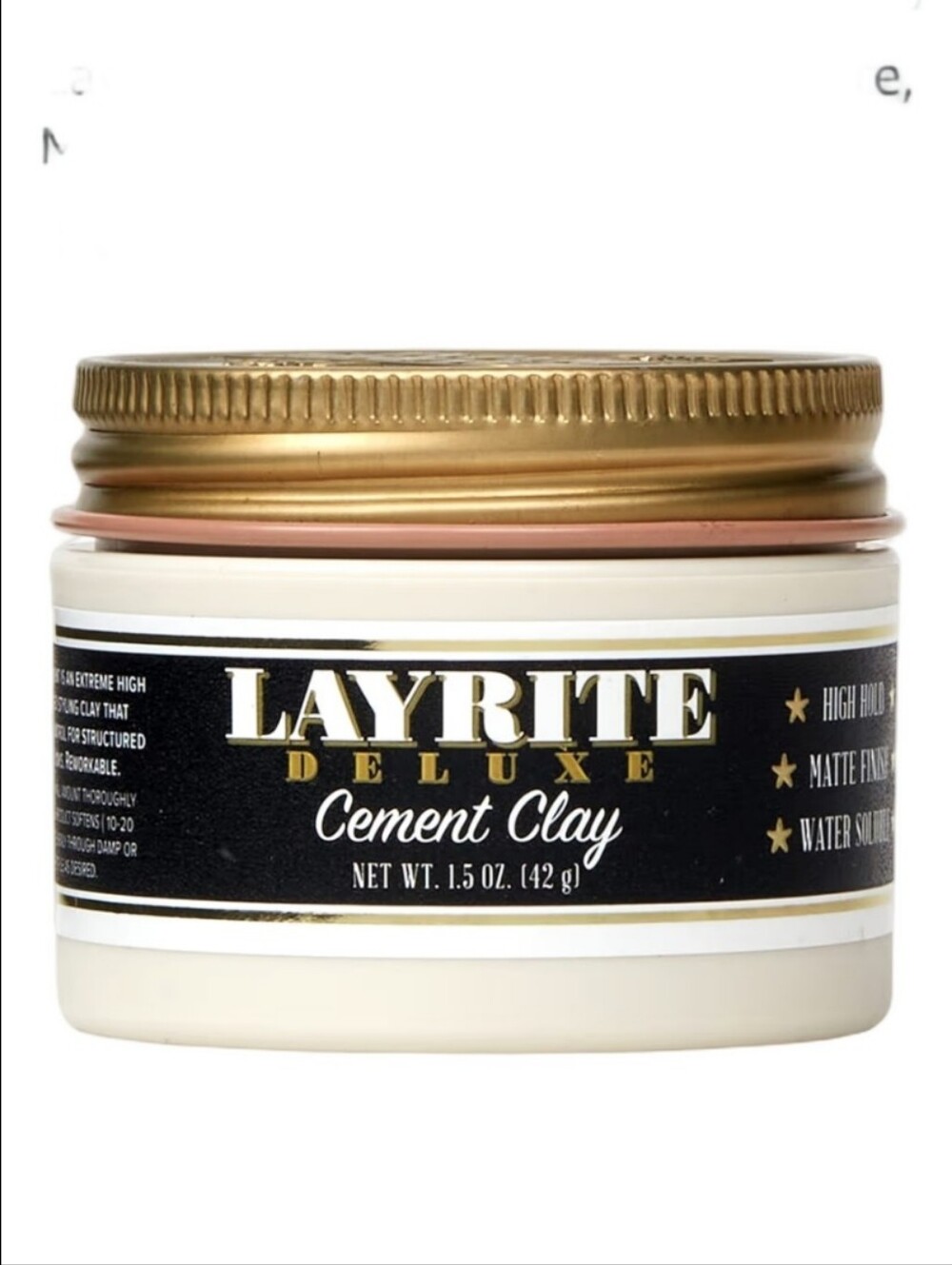 Layrite Deluxe Cement Clay Hold Styling Clay